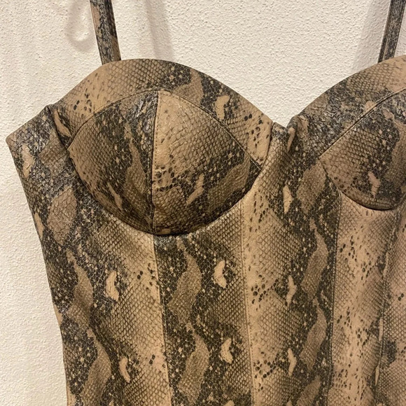 Mistress Rocks Snakeskin Print Mini Dress Size Small EUC - Picture 3 of 5